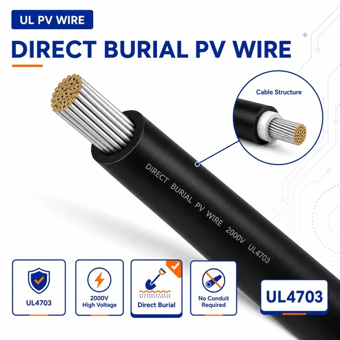 Direkt vergrabenes PV-Kabel